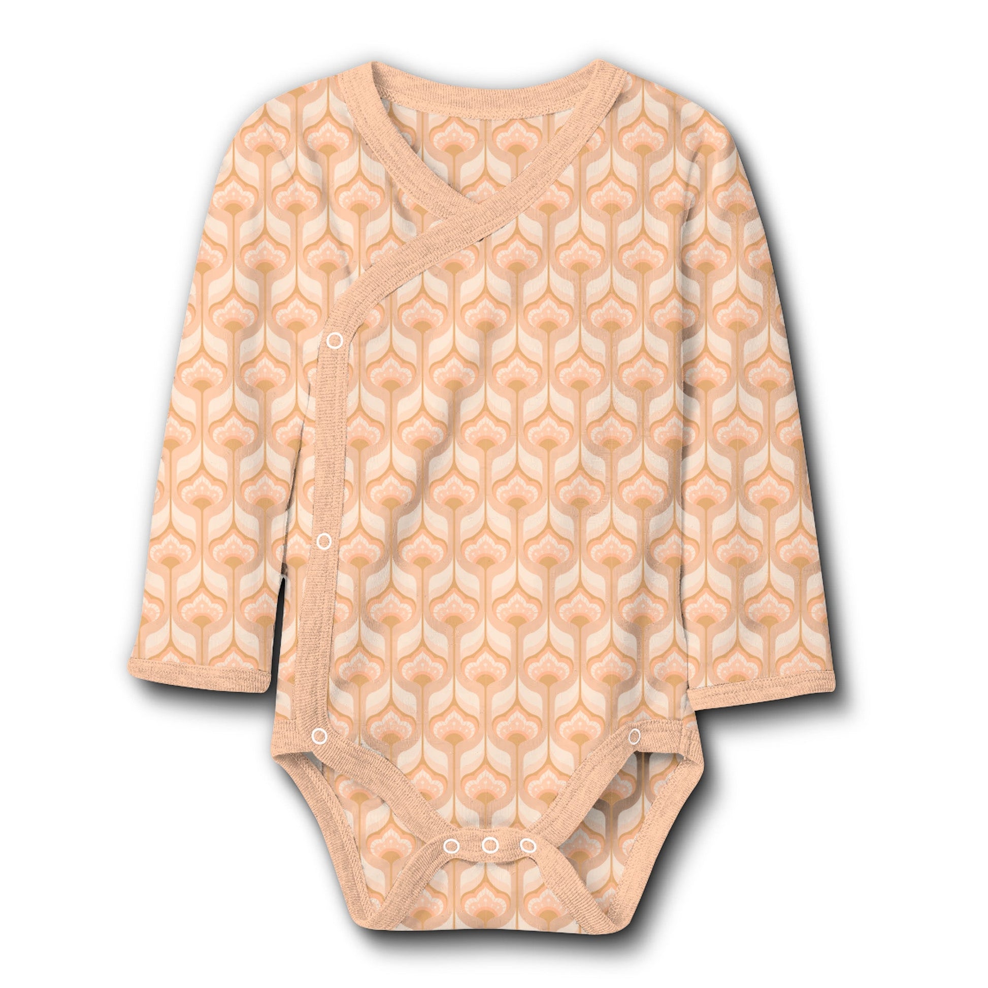 Warm Sandy Peach Romper - Baby Cashmero